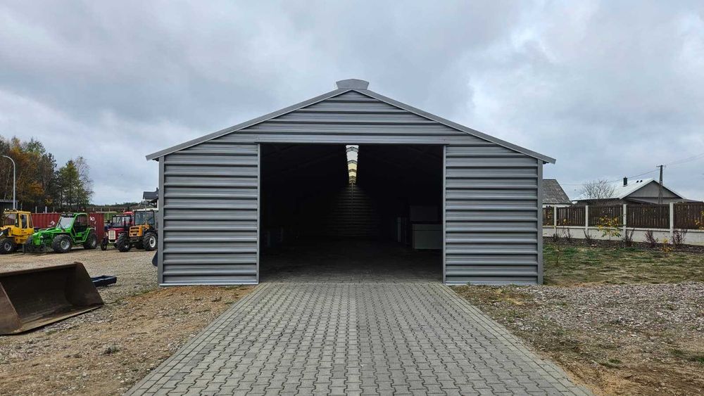 Konstrukcja stalowa 8.10x31.5 m wiata hala magazyn 255 m2