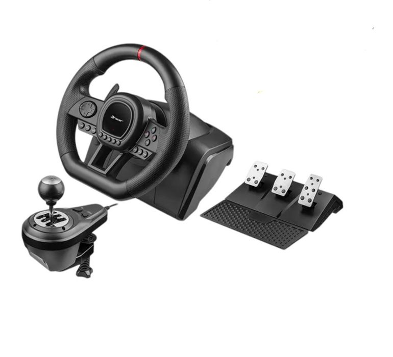 Игровой руль с педалями и коробкой передач Tracer SimRacer 6in1