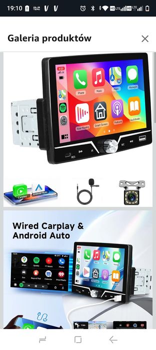 Radio samochodowe multimedialne 1 din