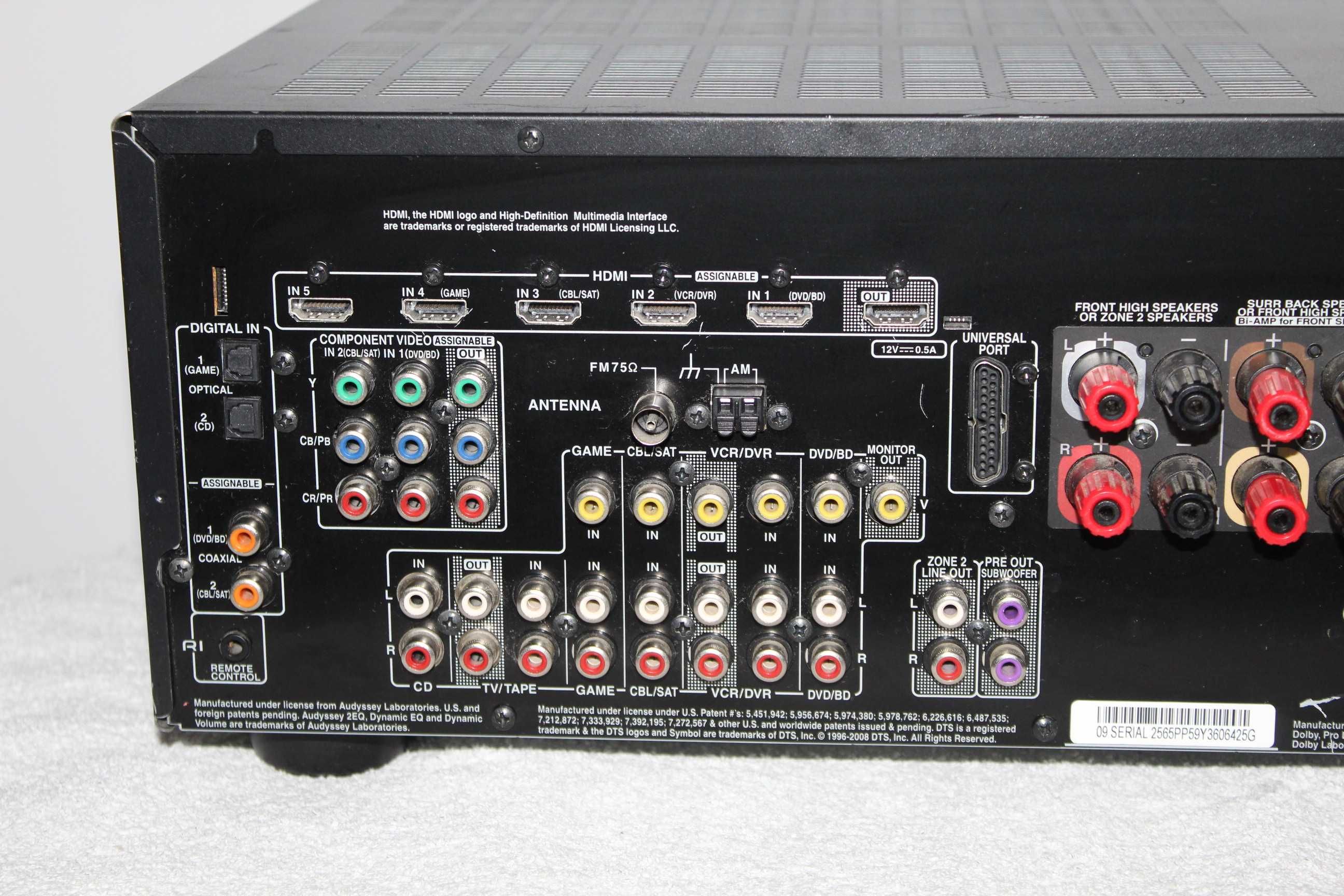 ONKYO TX-SR607 Amplituner wzmacniacz kino domowe 7.1 hdmi optyk Wysyłk