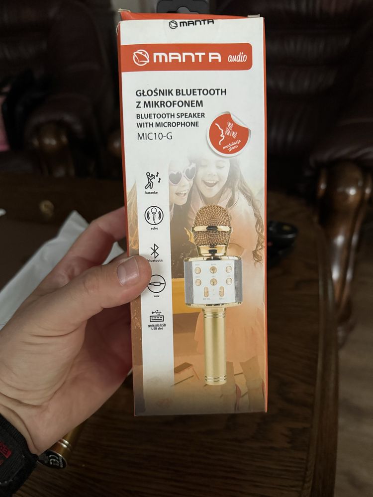 Glosnik bluetooth z mikrofonem MIC10-G MANTA