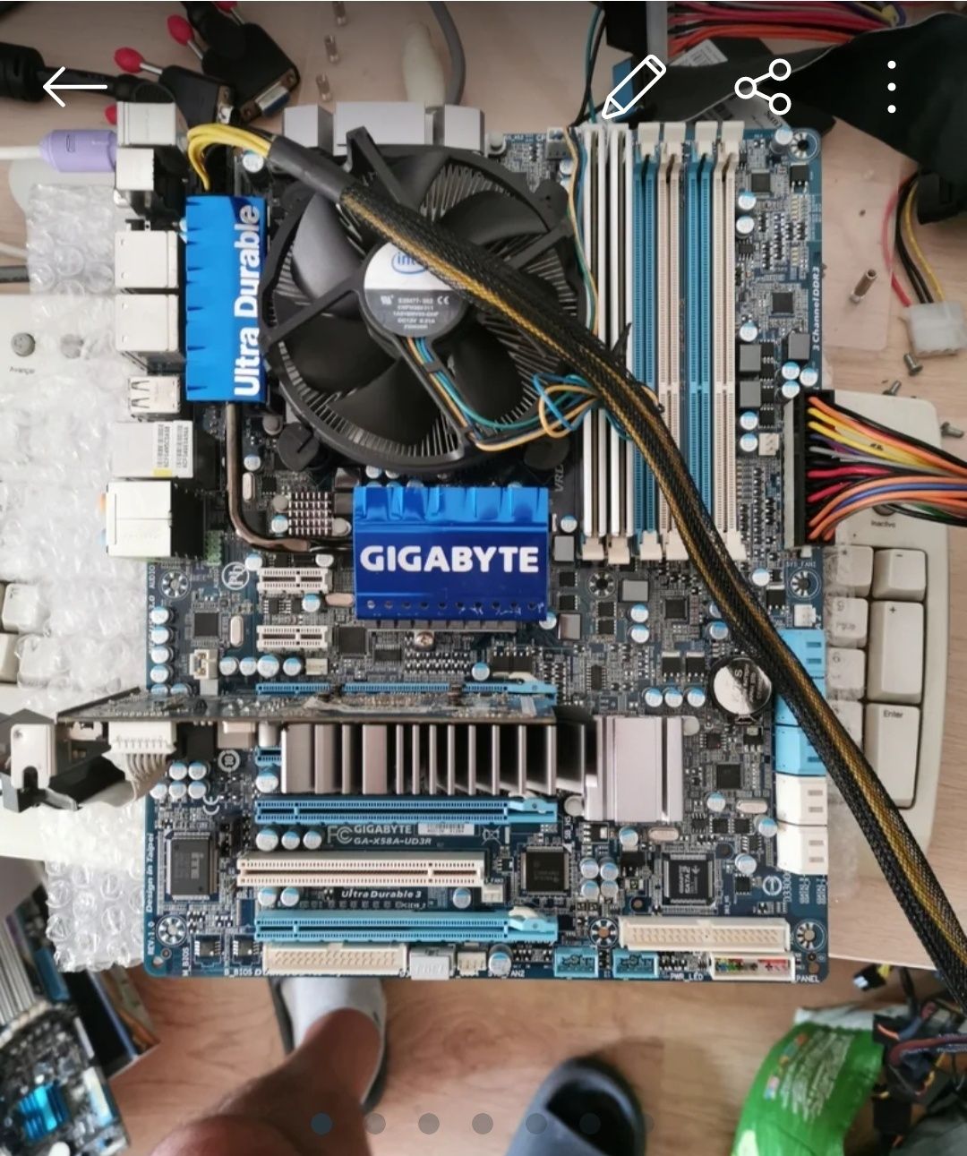 Motherboard Gigabyte GA-X58A-UD3 Socket 1333 + I7-930