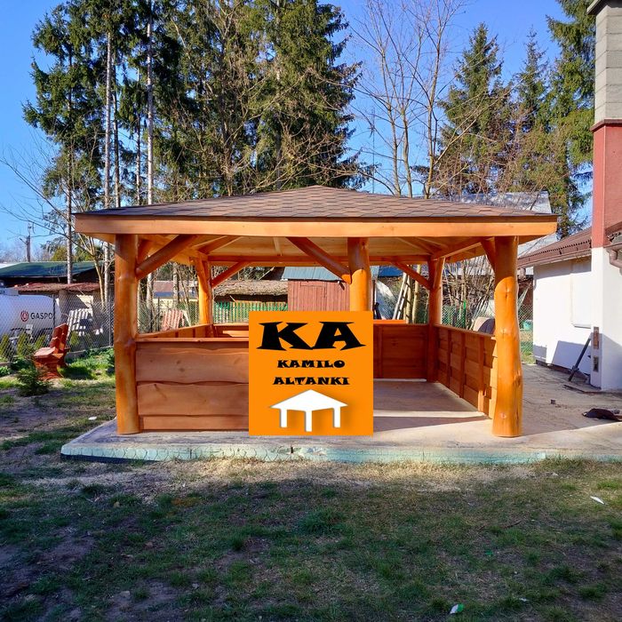 Altanka z bala Altana Altanki Altany Ogrodowa
