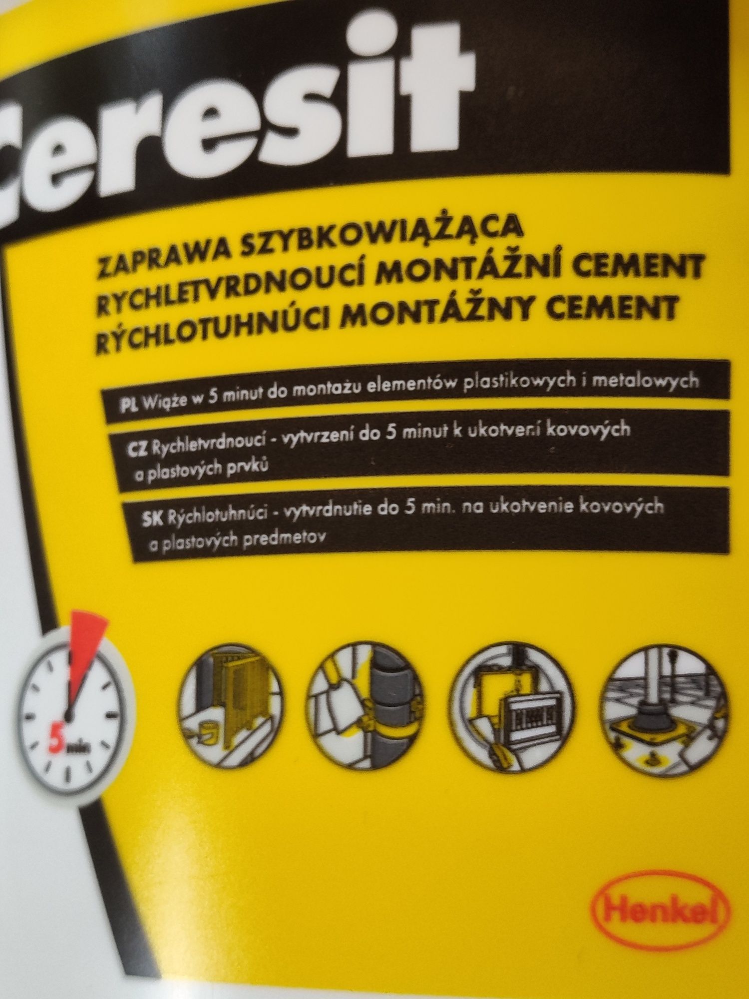 CX 5 express 5 minut Ceresit do montażu plastikowych i metalowych elem