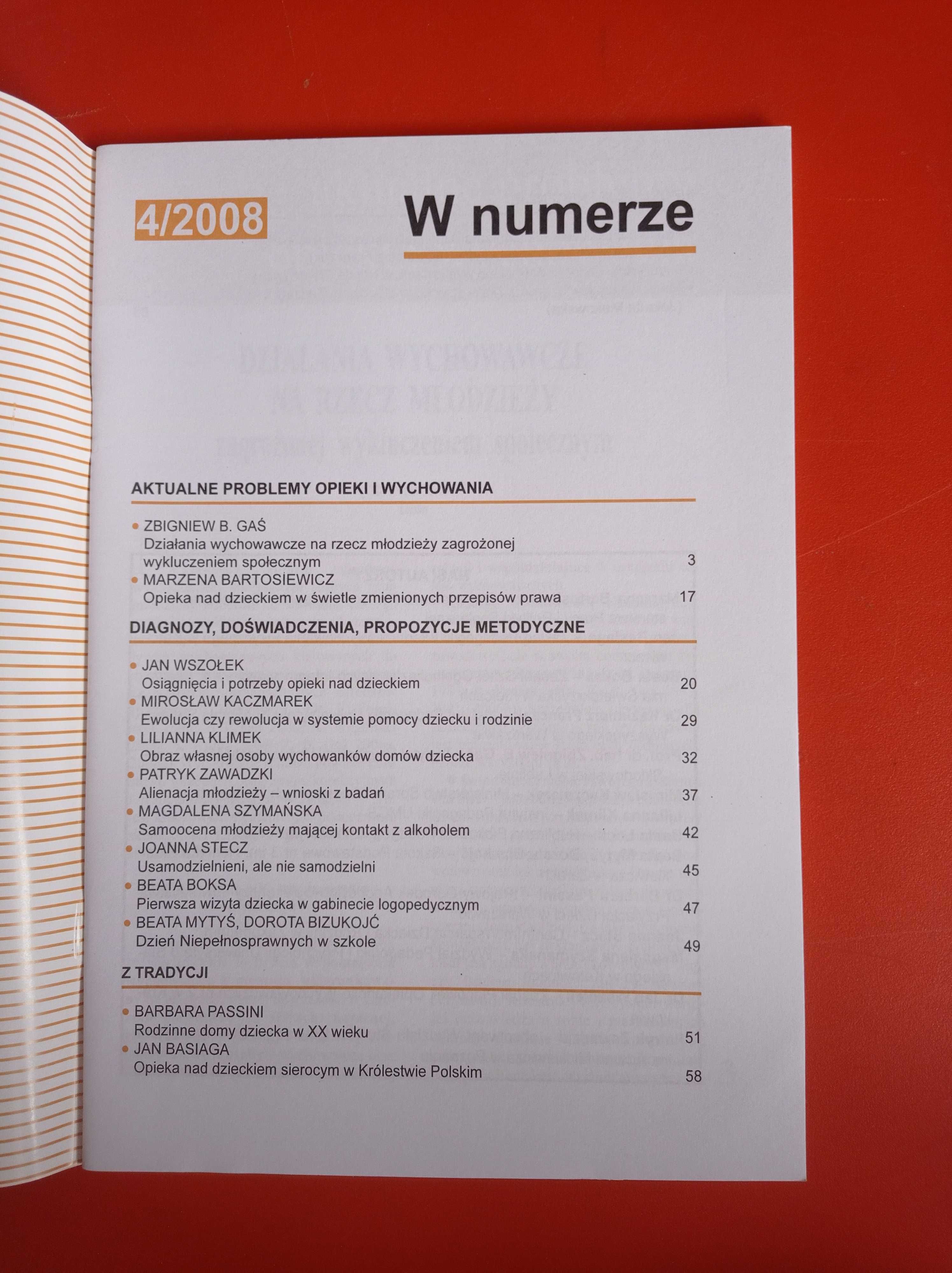 Problemy opiekuńczo-wychowawcze, nr 4/2008, kwiecień 2008