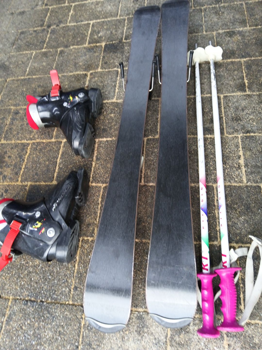 Narty xt team 90cm, buty, kijki 90. Komplet nart. Buty i kijki. Buty n