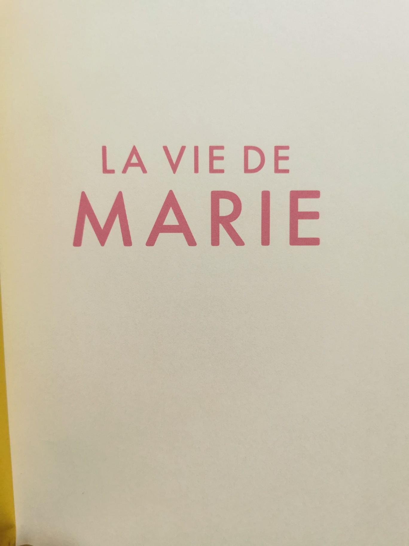 La vie de Marie em Livro