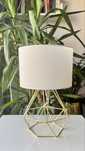 Lampka nocna metalowa złota MARONI 2 sztuki