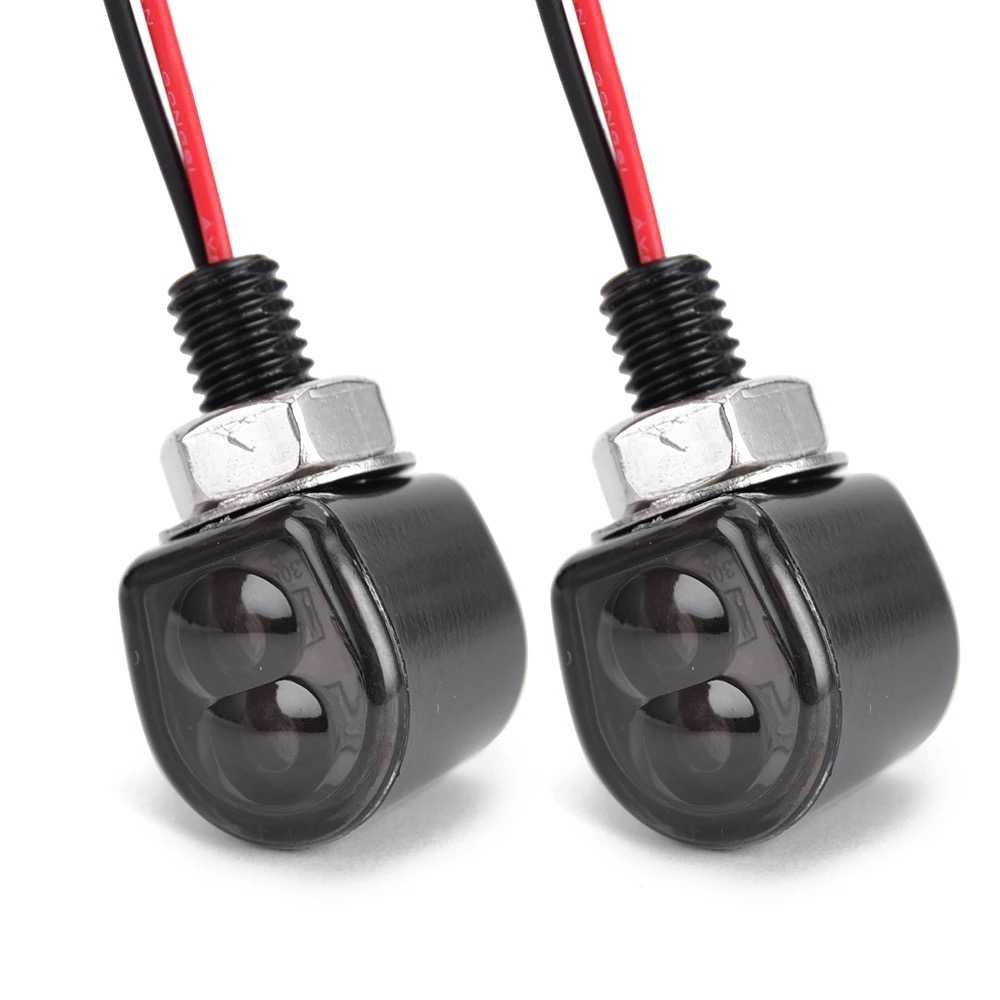 Par piscas minimalistas âmbar LED alumínio