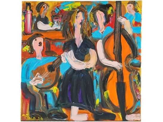 Pintura Vítor Pisco - This is fado XII