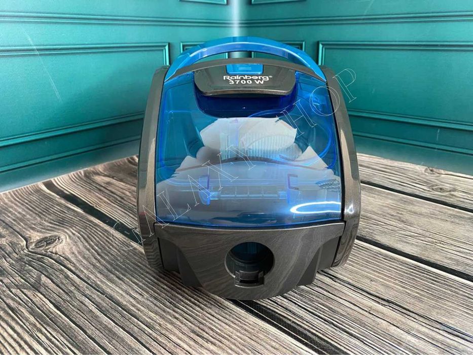 Мощный контейнерный пылесос Rainberg RB-652B 3700 Вт  циклонного типа