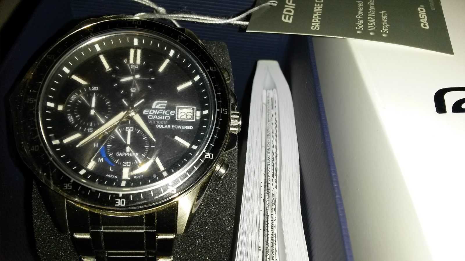 Zegarek męski solarny Casio Edifice chronograf solar NOWY