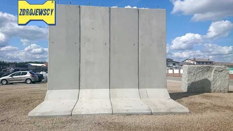 Mur Oporowy 5Metrów Elki betonowe zasieki Ściana oporowa