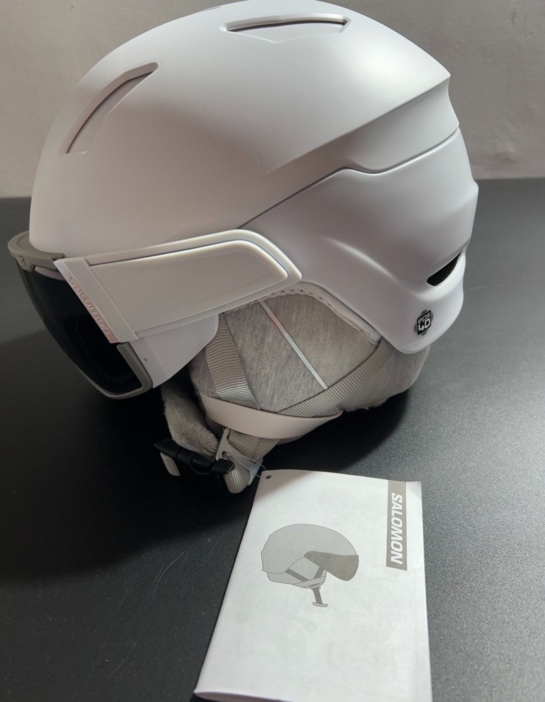Nowy kask Salomon Kobiety Mirage, Szary, rozmiar S