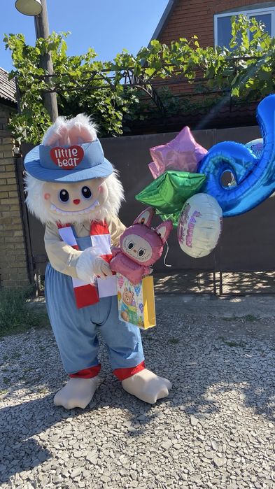 Білий ведмедик. Лабубу.Сердючка. Зайка та Тедді