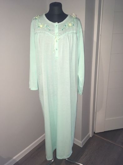 Nowa damska koszula nocna piżama Bahar 100% bawełna mięta rozm. L