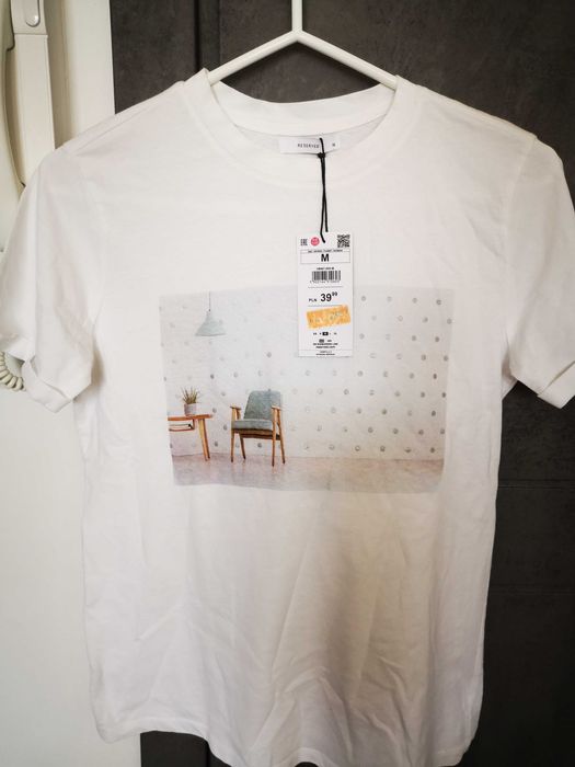 Reserved Nowy Biały Tshirt M-sprzedam!