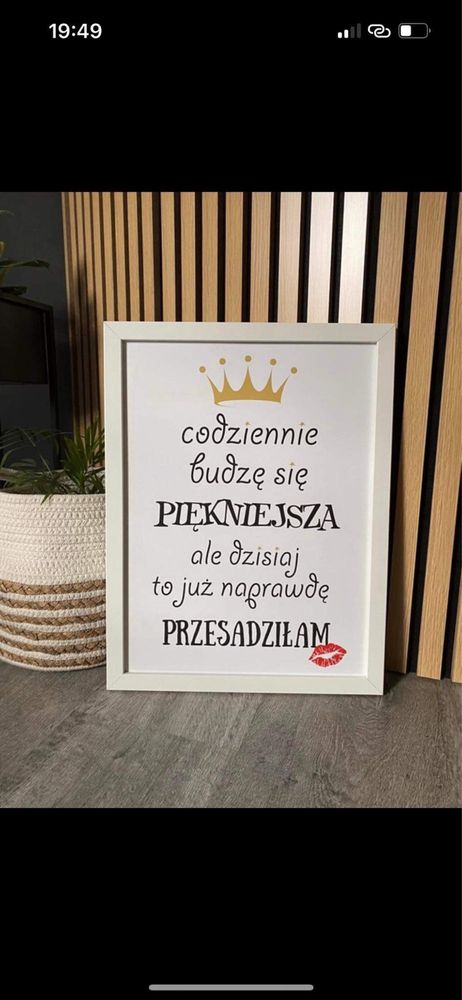 Używany obraz w ramce