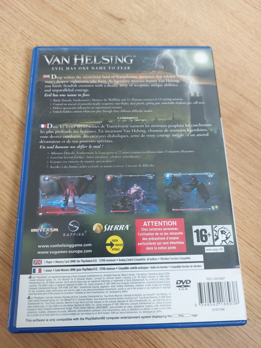 Gra PlayStation 2 PS2 Van Helsing