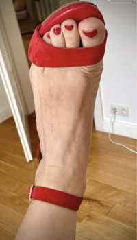 Włoskie skórzane sandały - szpilki Mai Piu Senza