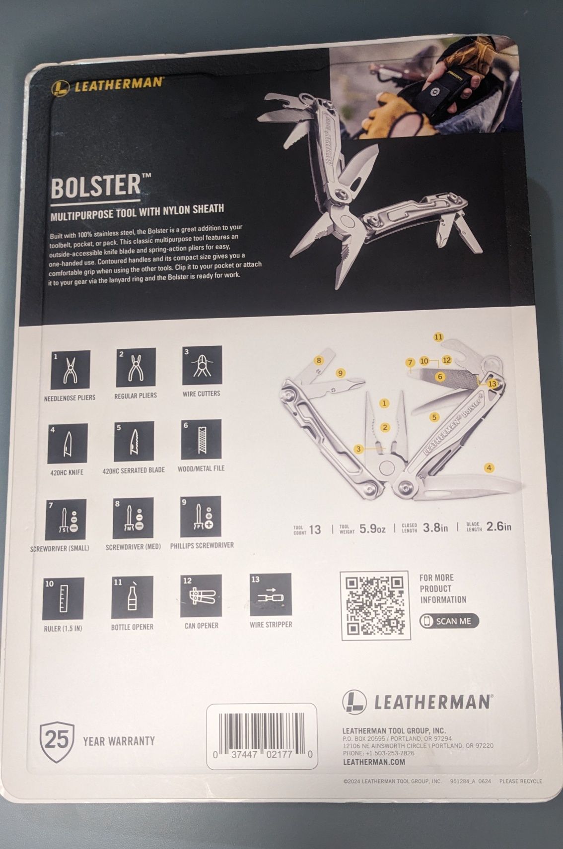 Мультитул Leatherman Bolster новий