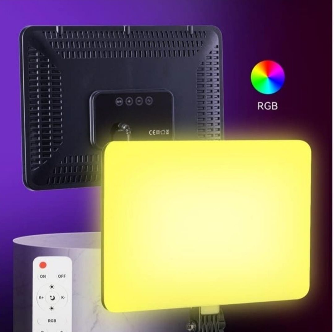 Світлодіодна прямокутна LED лампа RGB PM-36 36х25см Прожектор зі штати