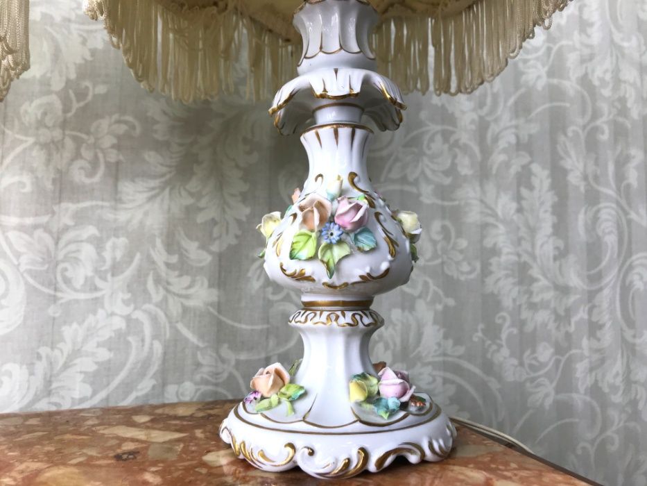 Настільні лампи Capodimonte. Антикваріат. Італія