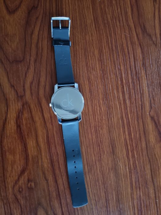Relógio CK Calvin Klein bracelete pele preta