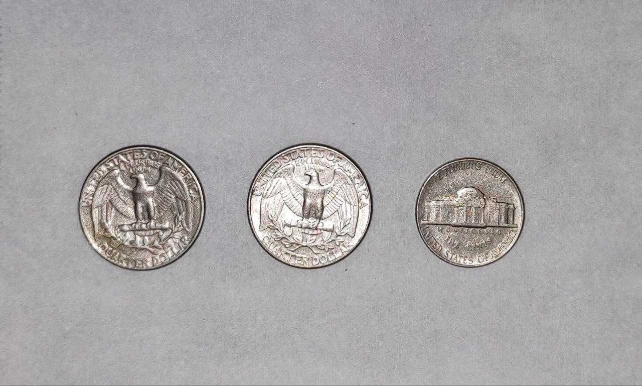Liberty Quarter Dollar 1965, 1987, 1989