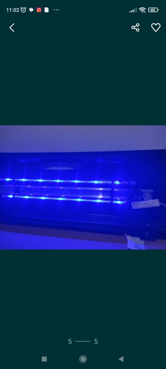 Pokrywa Aquael z oświetleniem LED 2x14 W dzień noc zmierzch