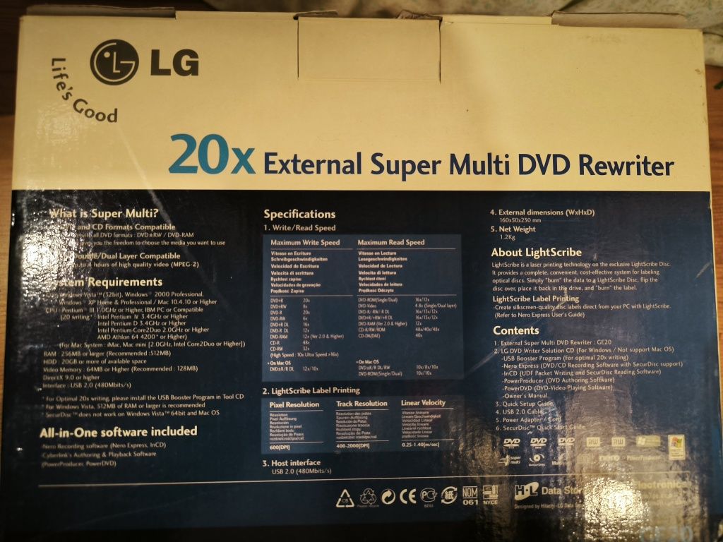Vendo gravador de DVD 8x