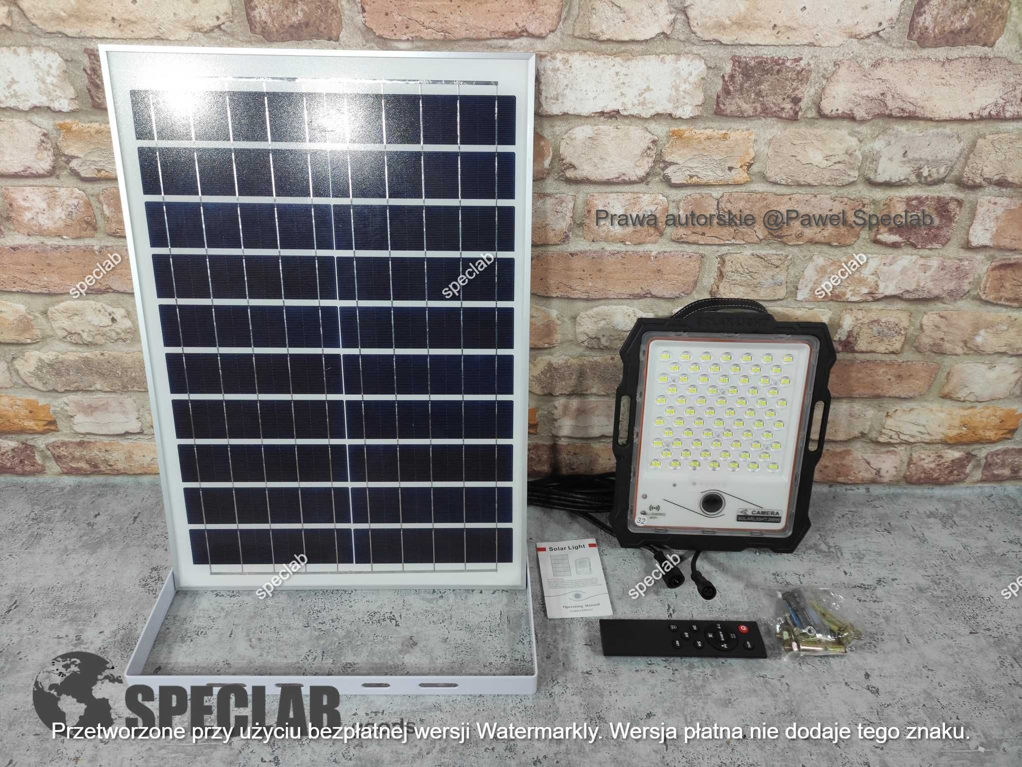 Halogen solarny 200W Z KAMERĄ