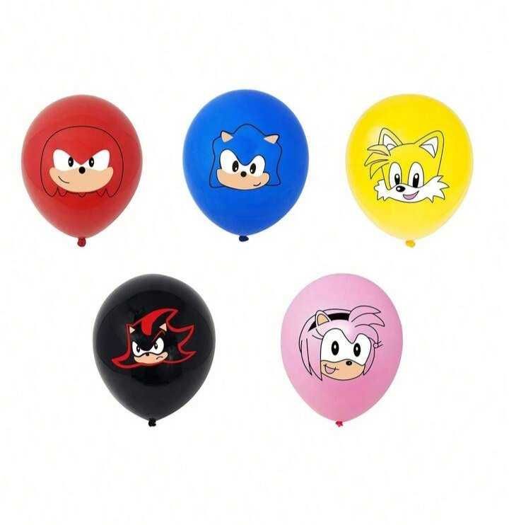 Conjunto 5 balões Sonic