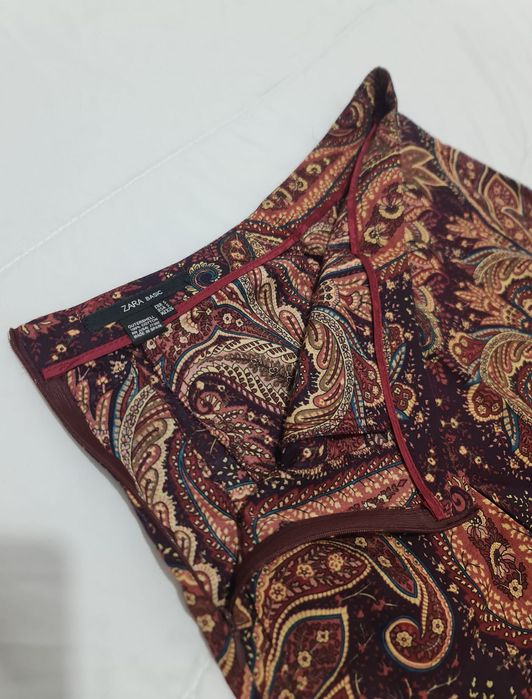 Saia Zara Basic Castanhos