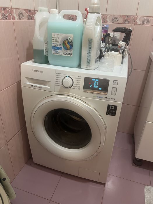 Пральна машина Samsung WW90J6603EW  eco bubble 9 кг