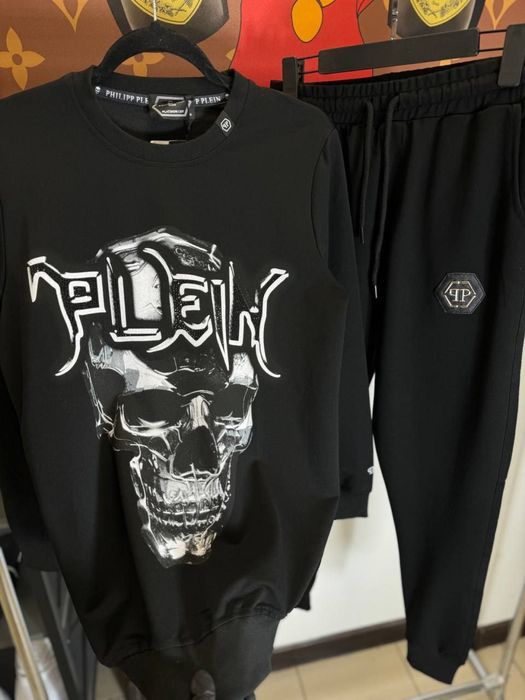 РАСПРОДАЖА -50% Мужской спортивный костюм PHILIPP PLEIN черный S/M top