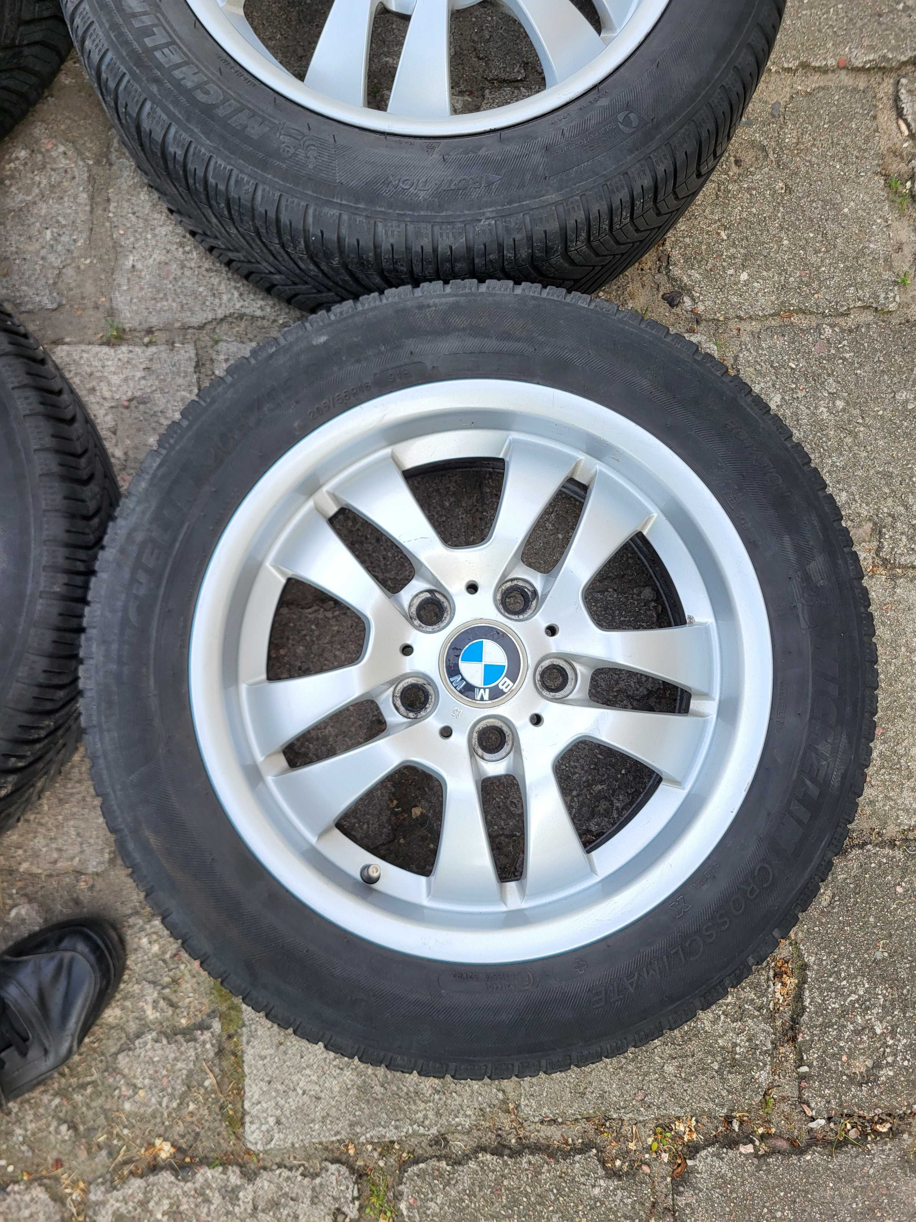 Koła BMW e90 205/55 R16 5x120 całoroczne super stan KOMPLET