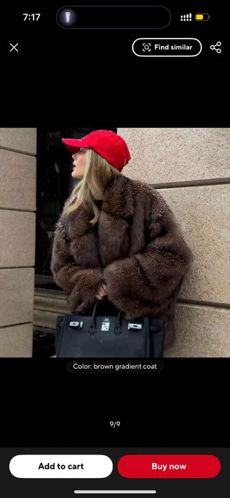 Стильна зимова шубка в модному кольорі