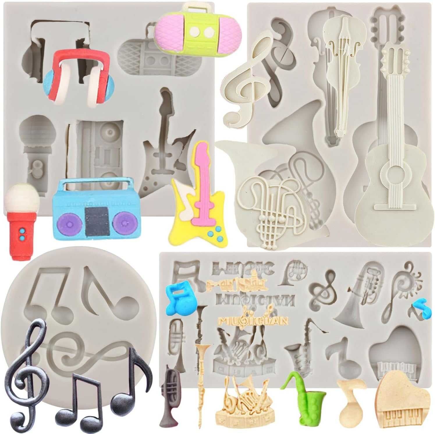 Foremki Instrumenty muzyczne 4szt.