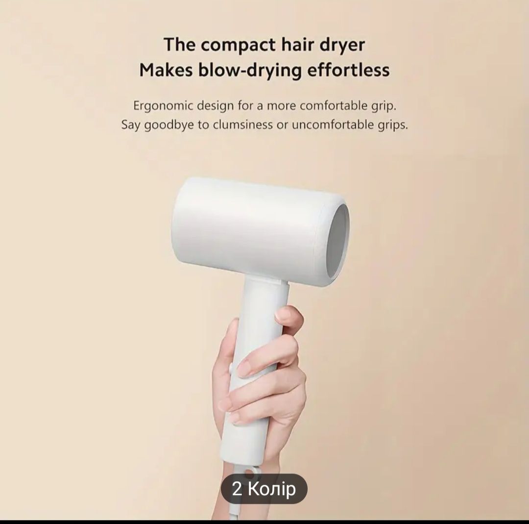 Фен  для волосся Xiaomi H101 Professional Compact, 1600 Вт