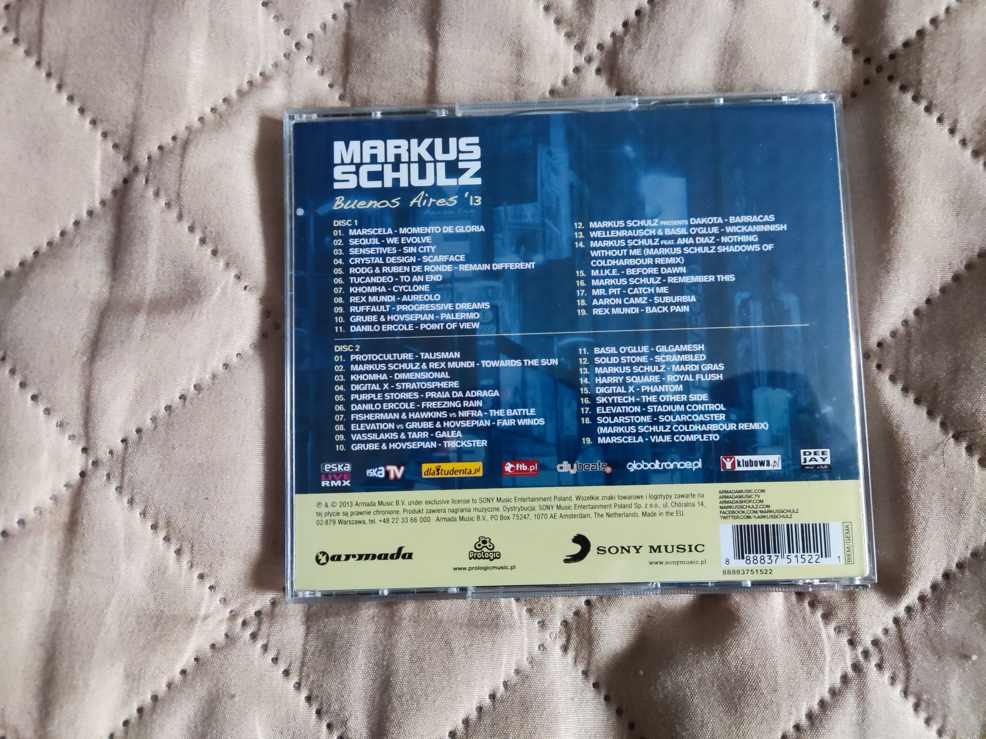 Markus Schulz  "Buenos Aires 13" NOWA