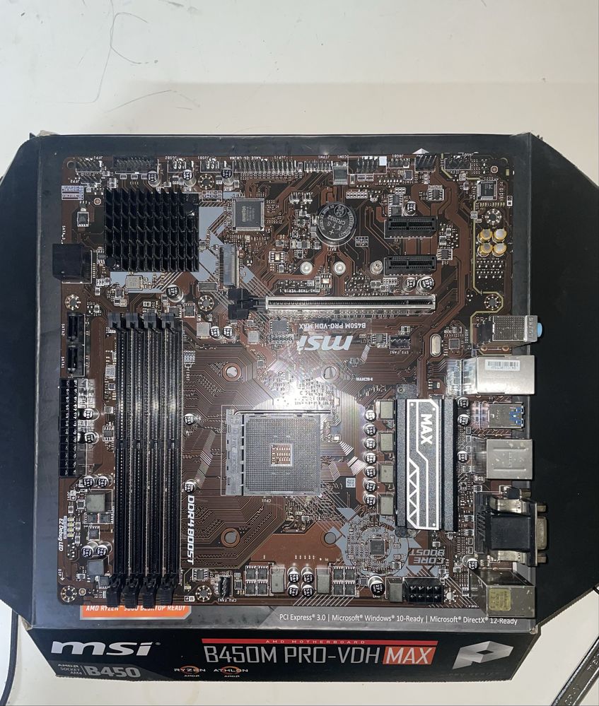 MSI B450M-A PRO MAX – uszkodzona