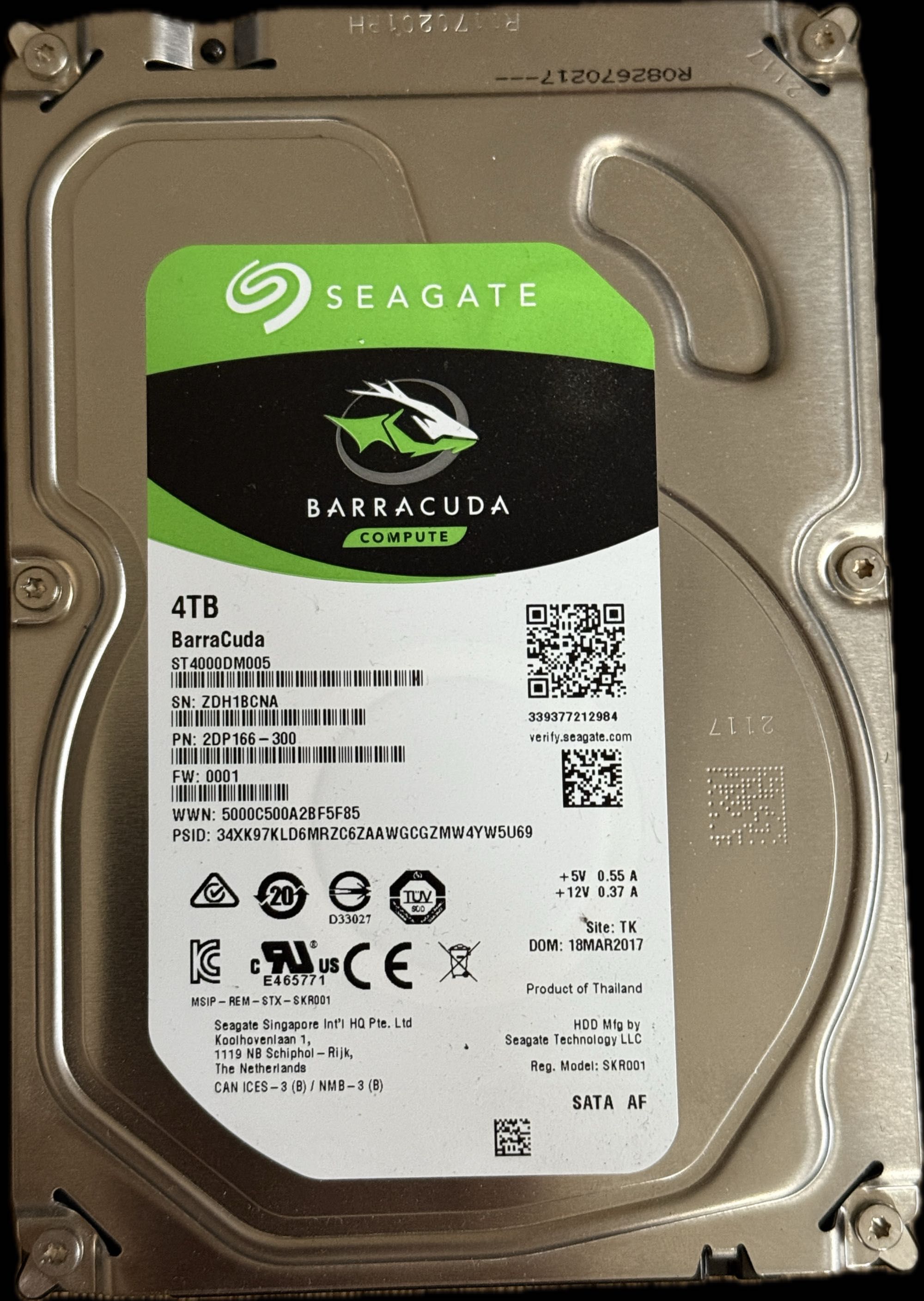 Dysk twardy HDD Seagate Barracuda ST4000DM005 4TB SATA III 3,5"