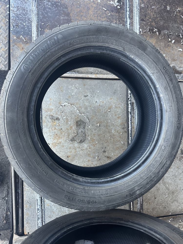 195/50r15 continental 7mm lato komplet