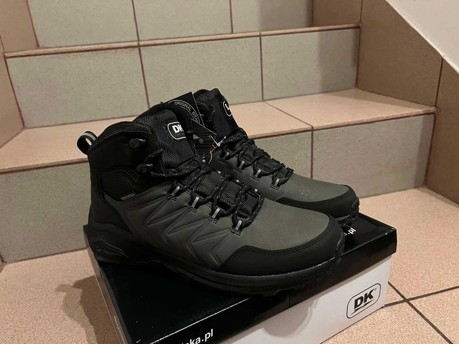 Buty Zimowe Męskie Wodoodporne Szare Nr 42