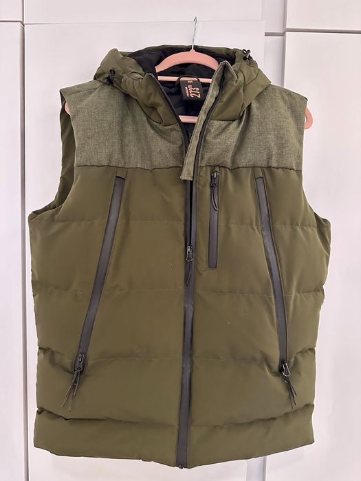 Męski oryginalny bezrękawnik khaki kamizelka PLM original denim