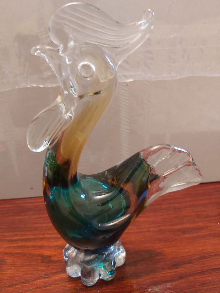 Figurka  szklana kogut. Murano
