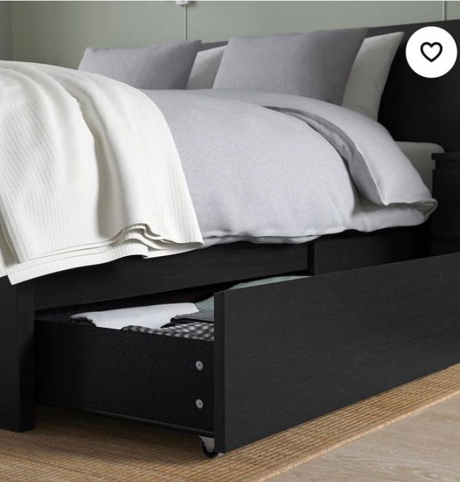 Vendo cama de casal modelo MALM do Ikea.