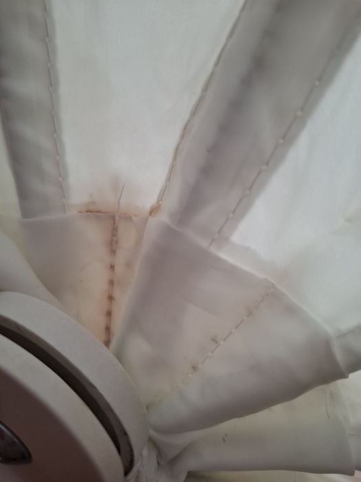 IKEA PS LOMSK Fotel obrotowy dla dzieci biały pomarańcz jajo