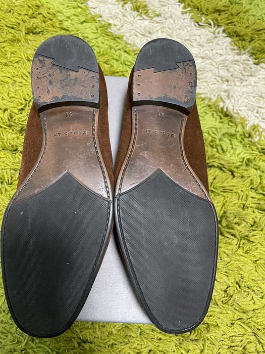 Мужские туфли (мокасины, лоферы) Zara р. 41, длина стельки 27 см.